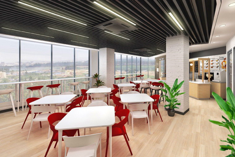 Cafe Interiors Rendering scandesignz