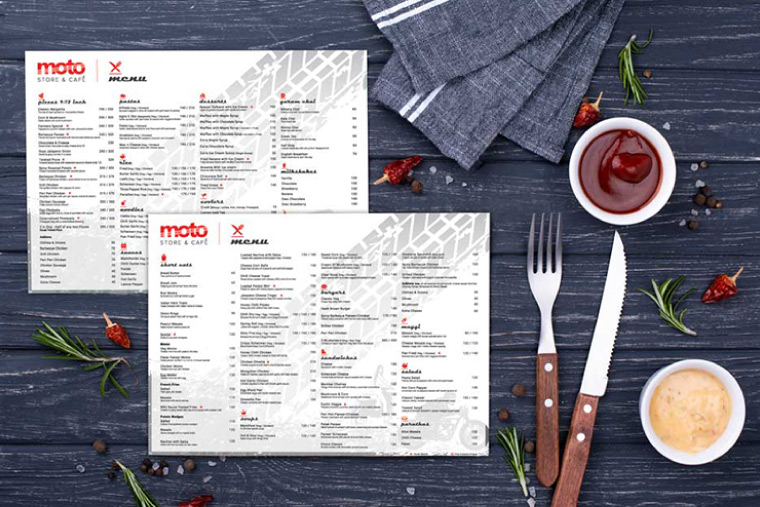 Food Menu Design and Pixels at ScanDesignz